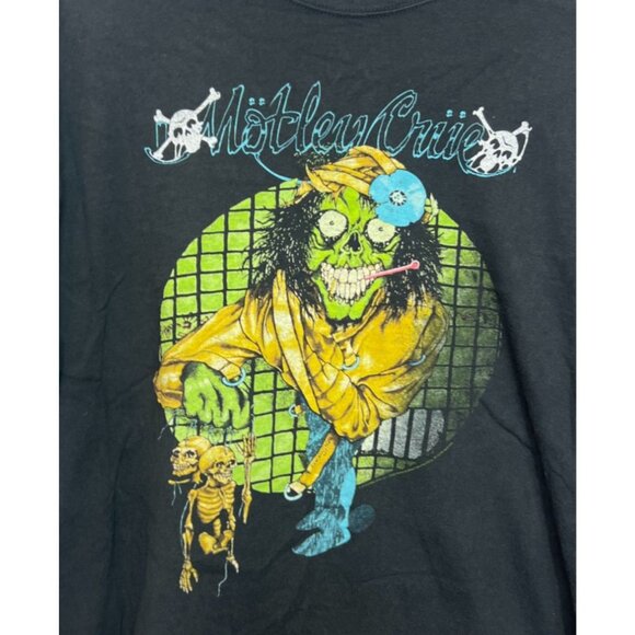 Vintage Motley Crue Band Tee 1989-90 The Ear Splittin' Loudest Tour On Earth XL - Picture 2 of 4